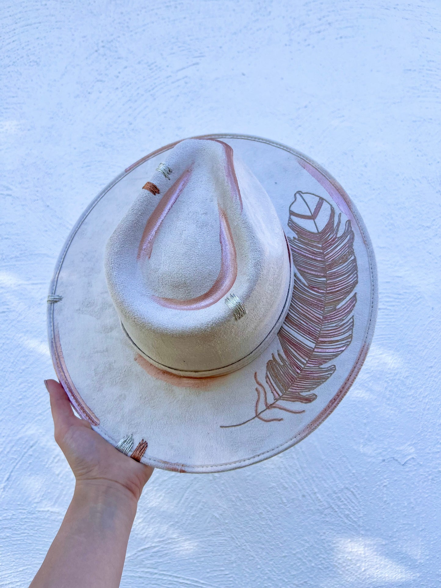 White Feather Hat