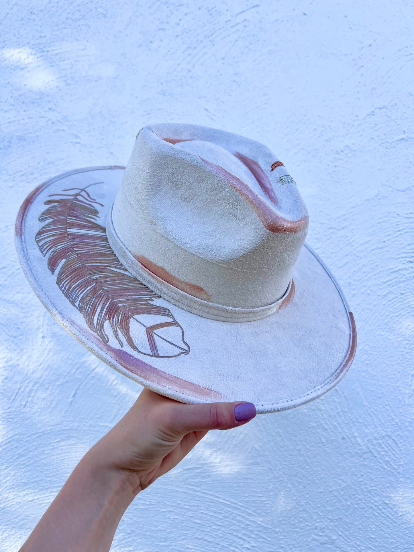 White Feather Hat
