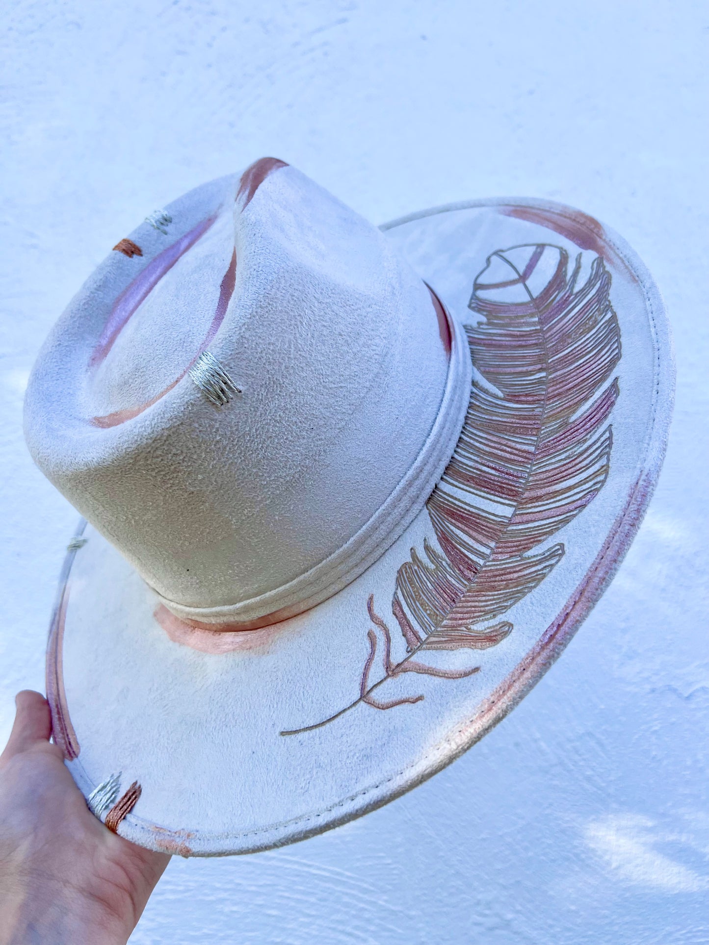 White Feather Hat