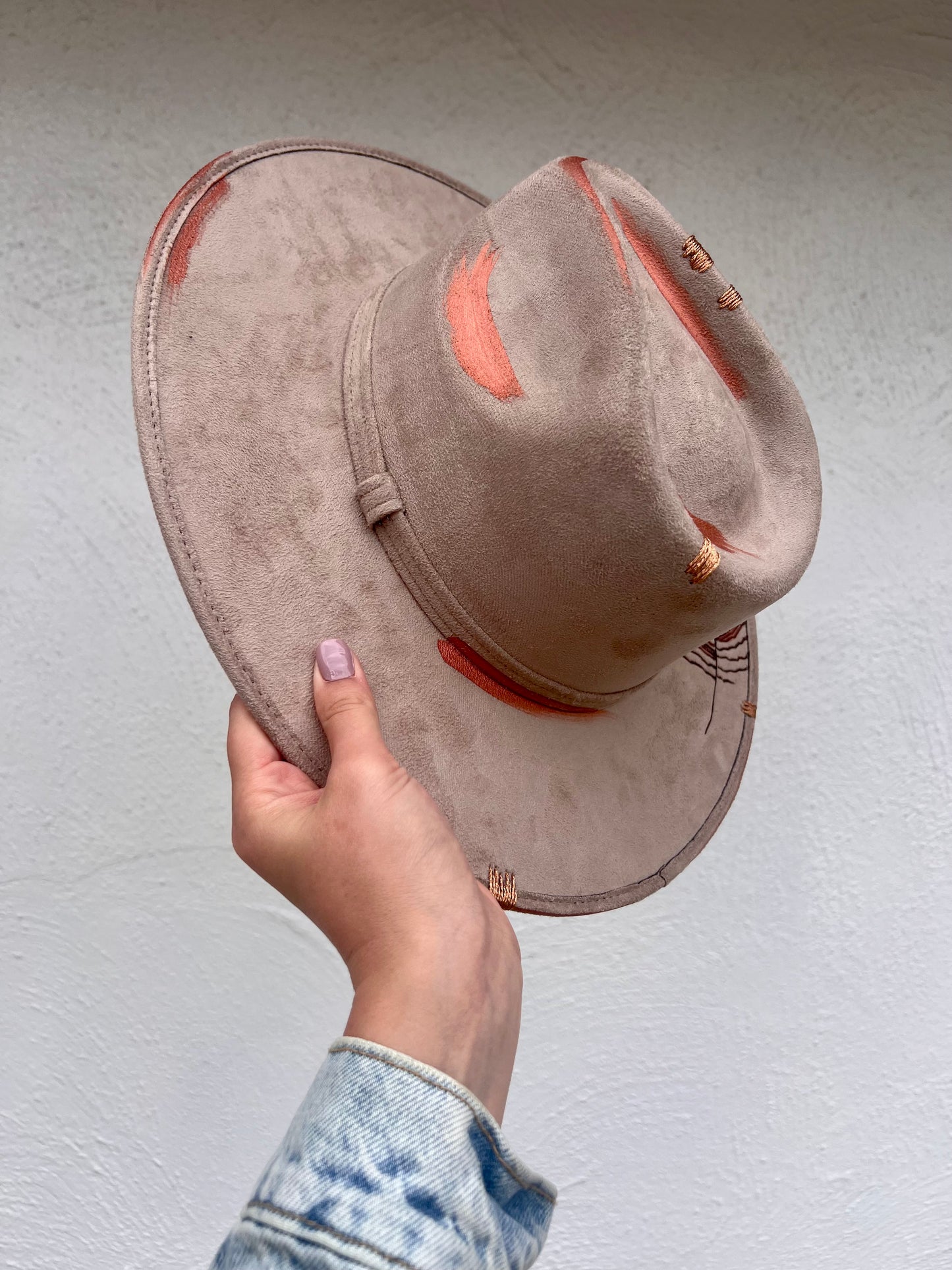 Metallic Feather Hat