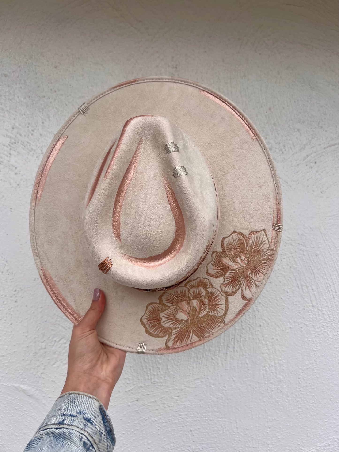 White Flower Hat