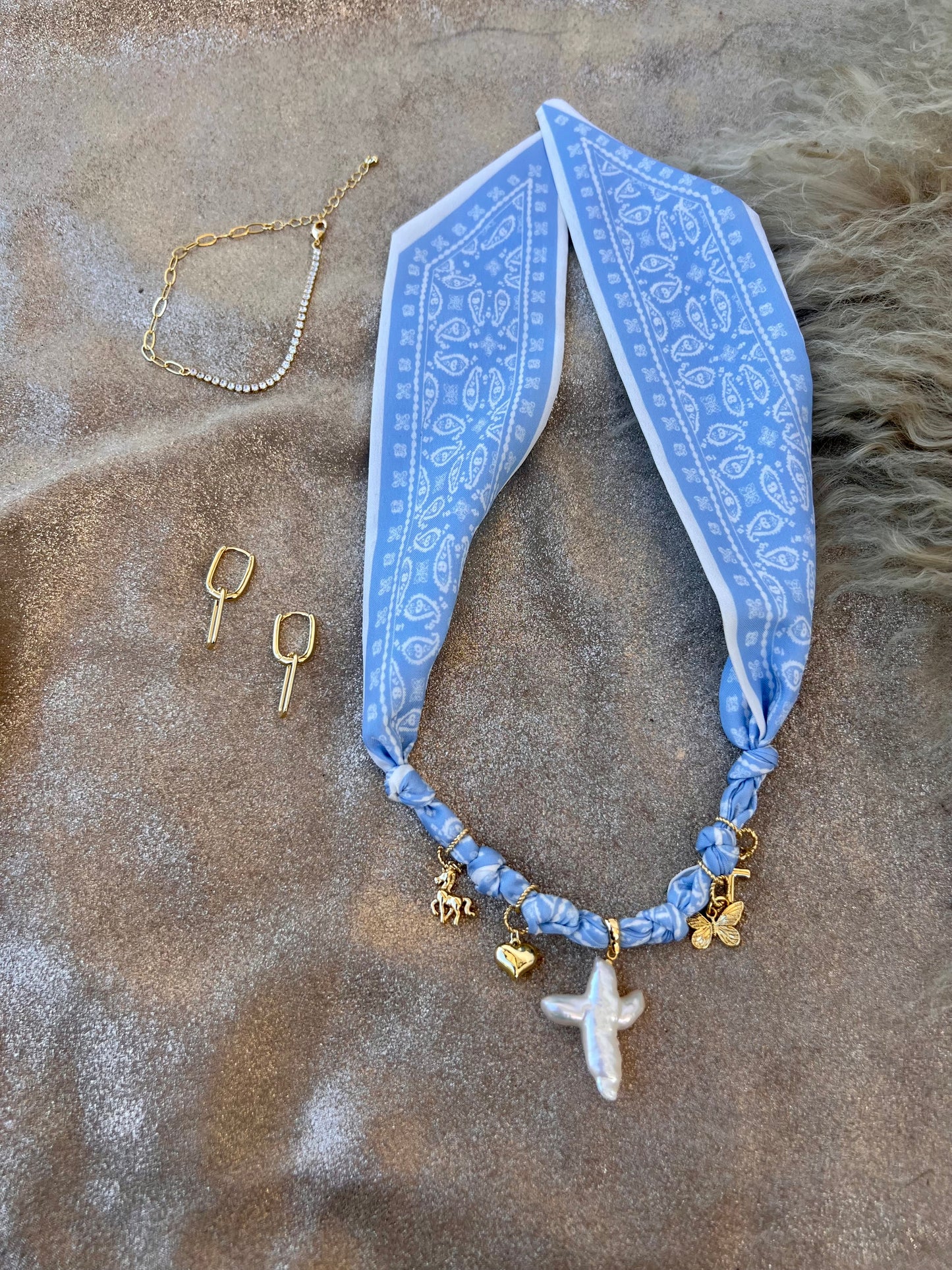 Handkerchief Necklace/Bracelet