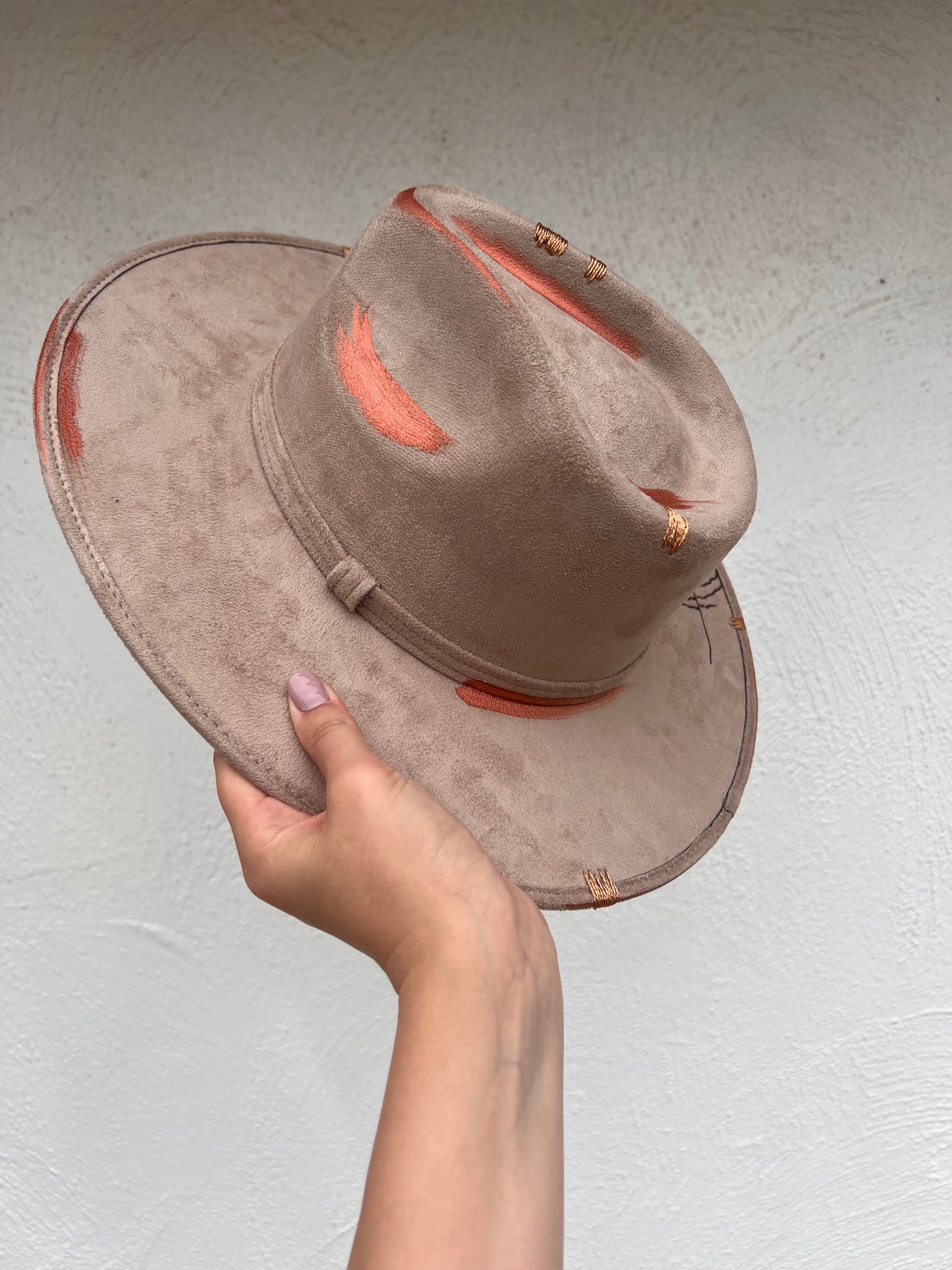 Metallic Feather Hat
