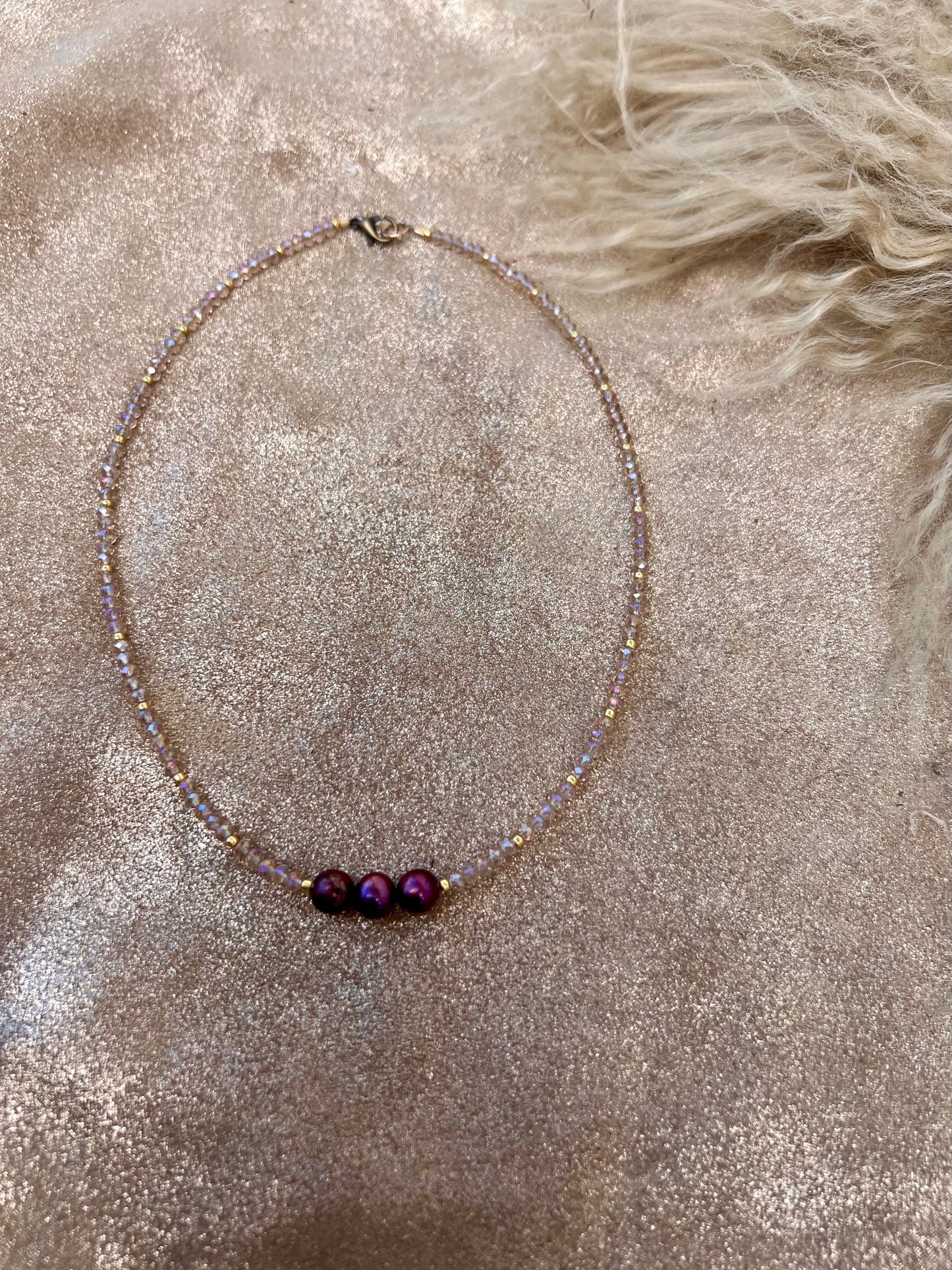 Crystal & Pearl Necklace