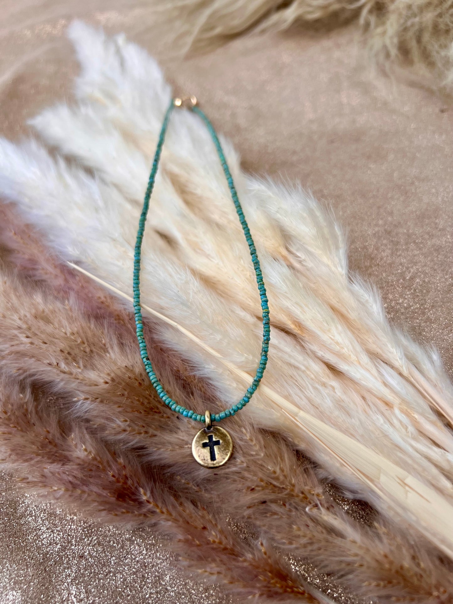 Bronze Cross Necklace