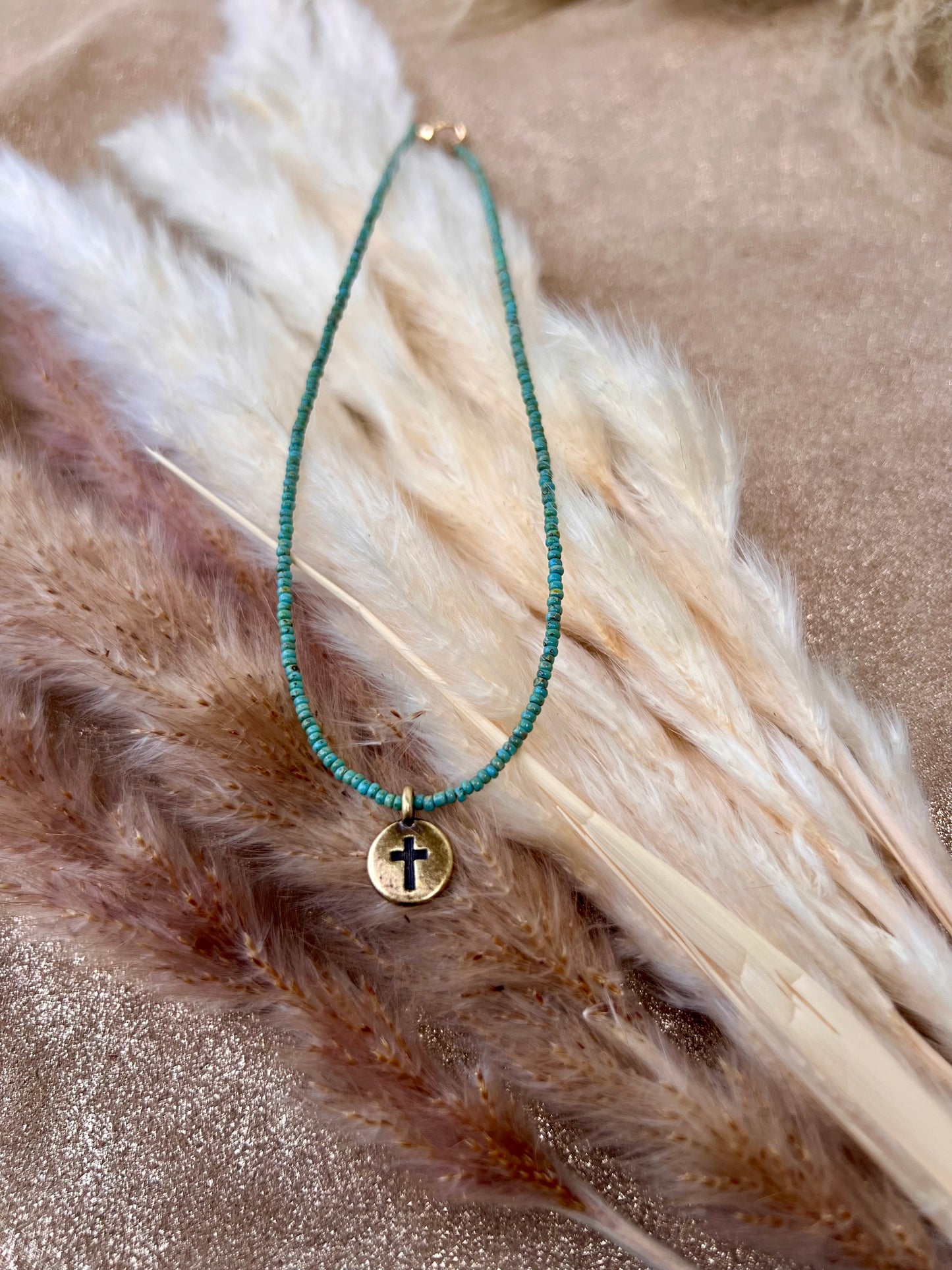 Bronze Cross Necklace