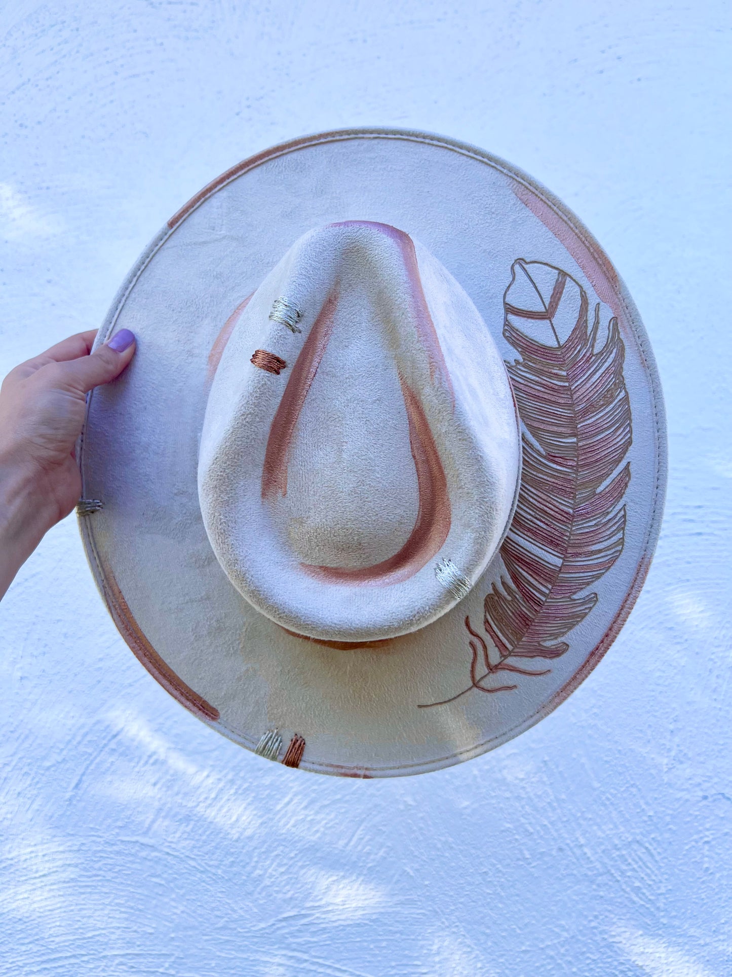 White Feather Hat