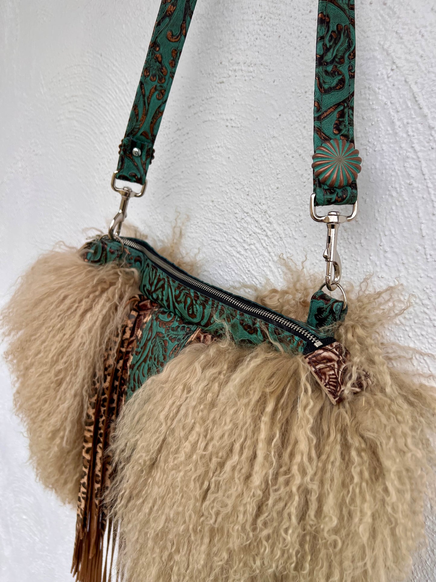 Wild Wooly - Turquoise & Cheetah