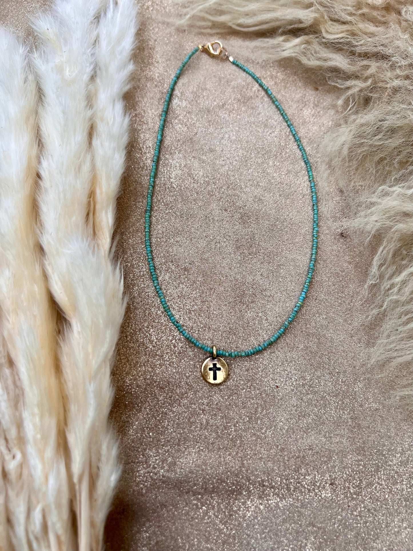 Bronze Cross Necklace