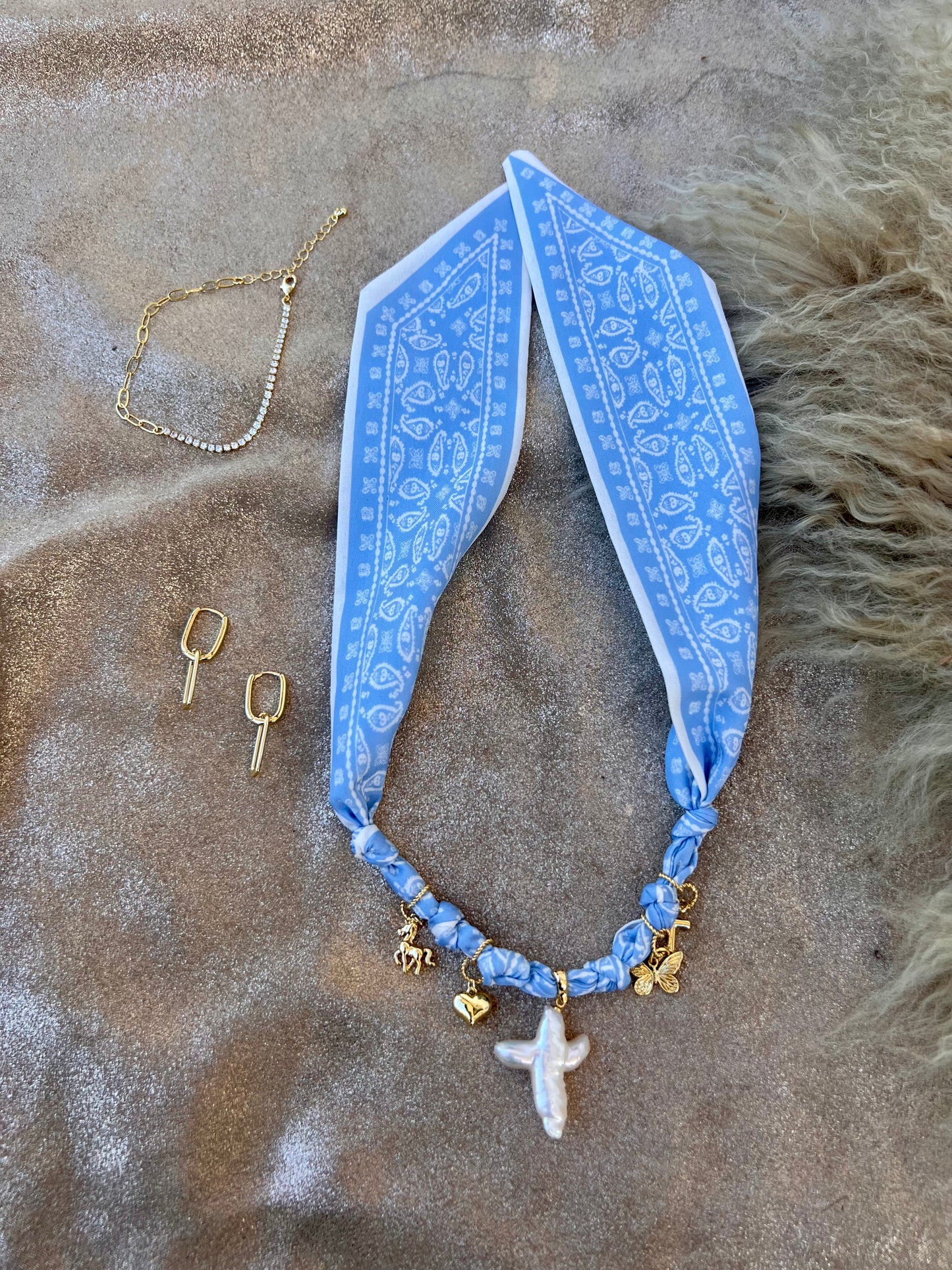 Handkerchief Necklace/Bracelet