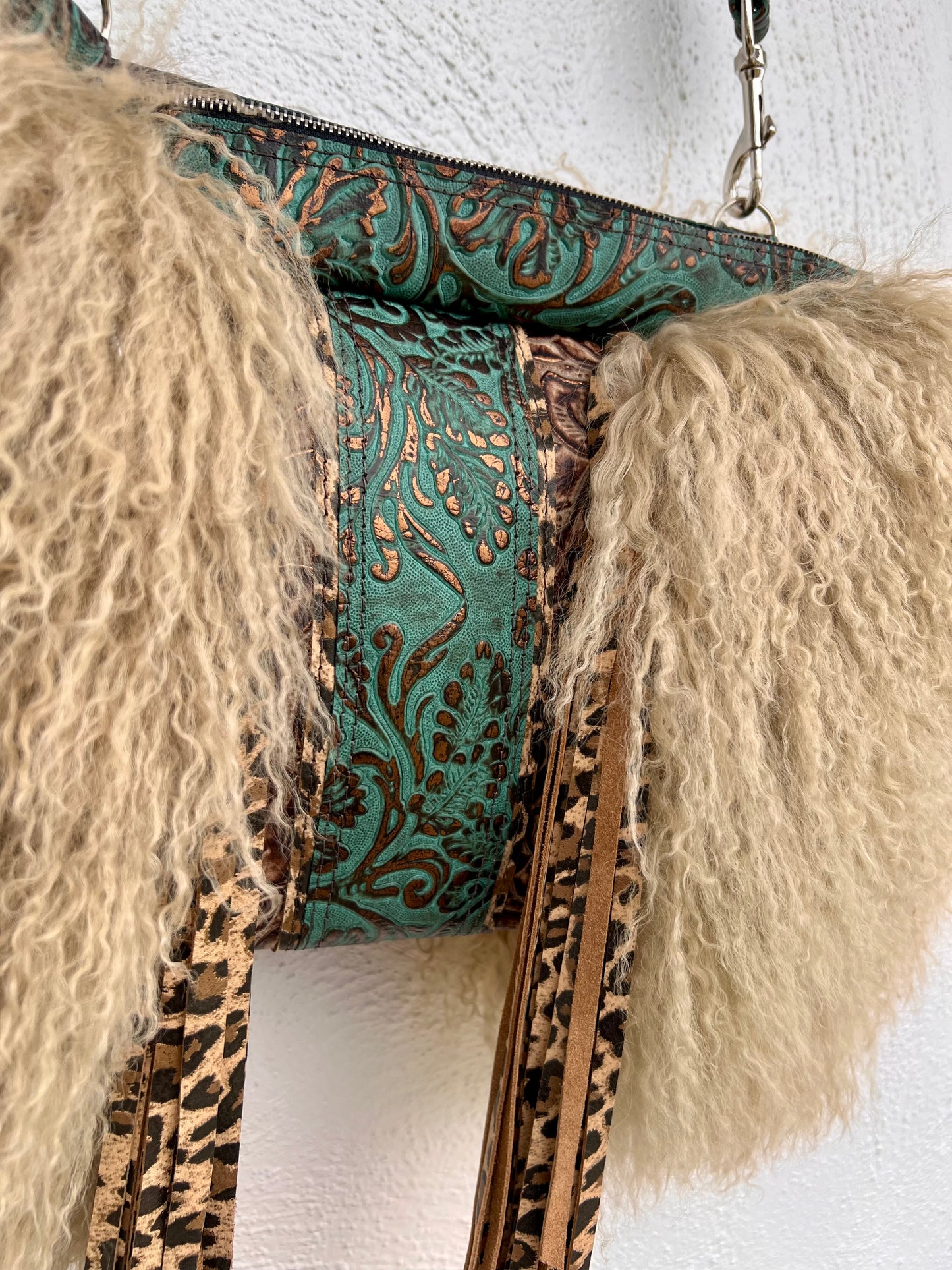 Wild Wooly - Turquoise & Cheetah