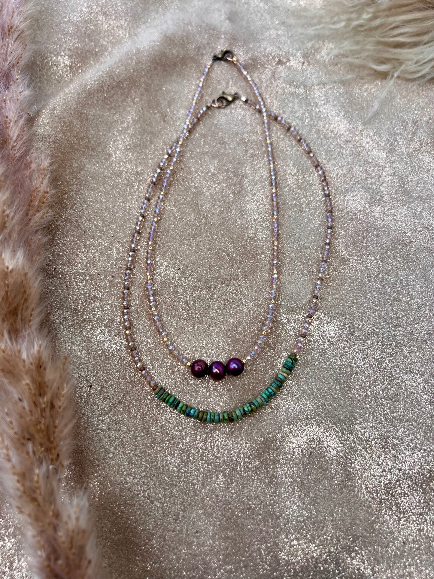 Crystal & Pearl Necklace
