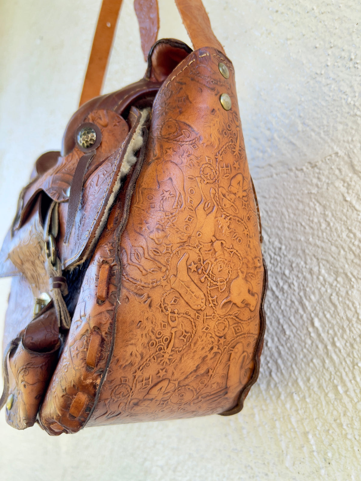 Hidden Details Saddle Bag