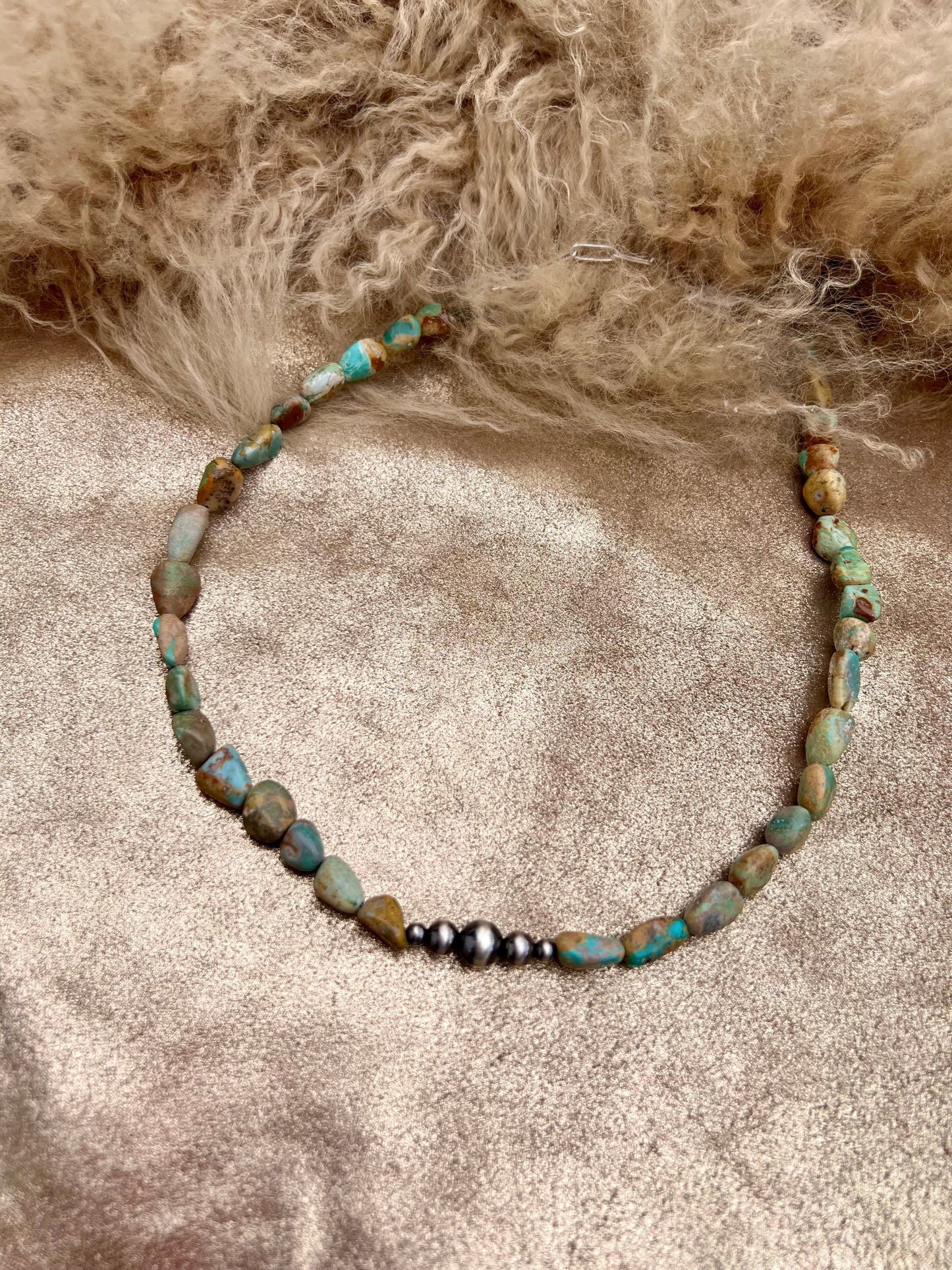 Turquoise and Sterling Silver Necklace