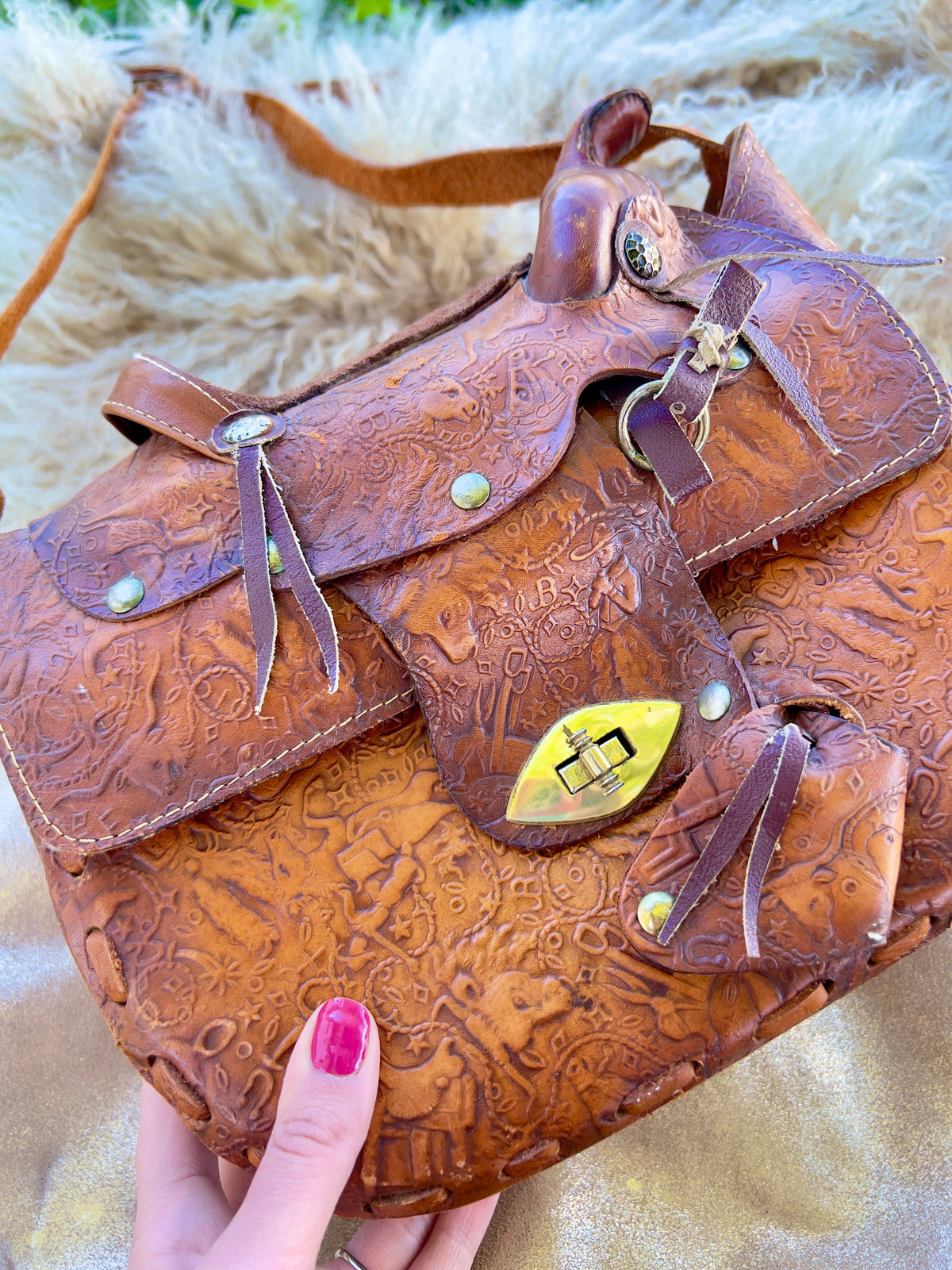 Hidden Details Saddle Bag