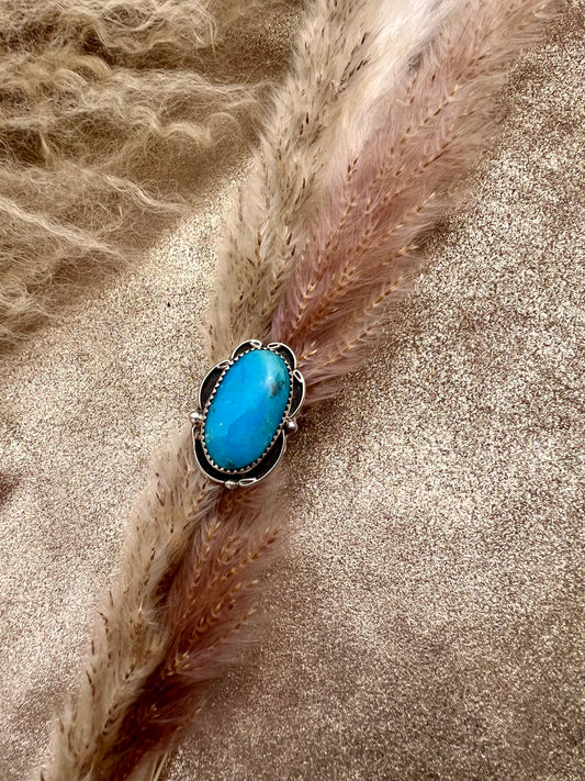 Turquoise Swirl Design Ring