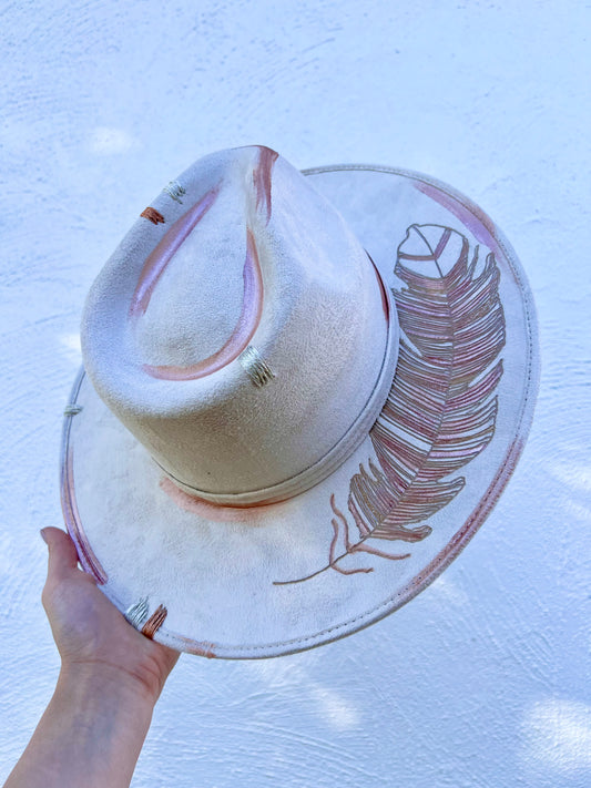 White Feather Hat