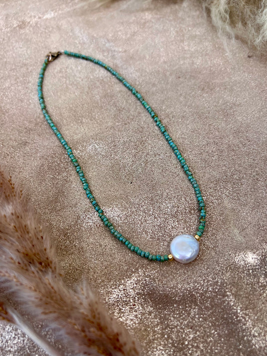 Coin Pearl Necklace
