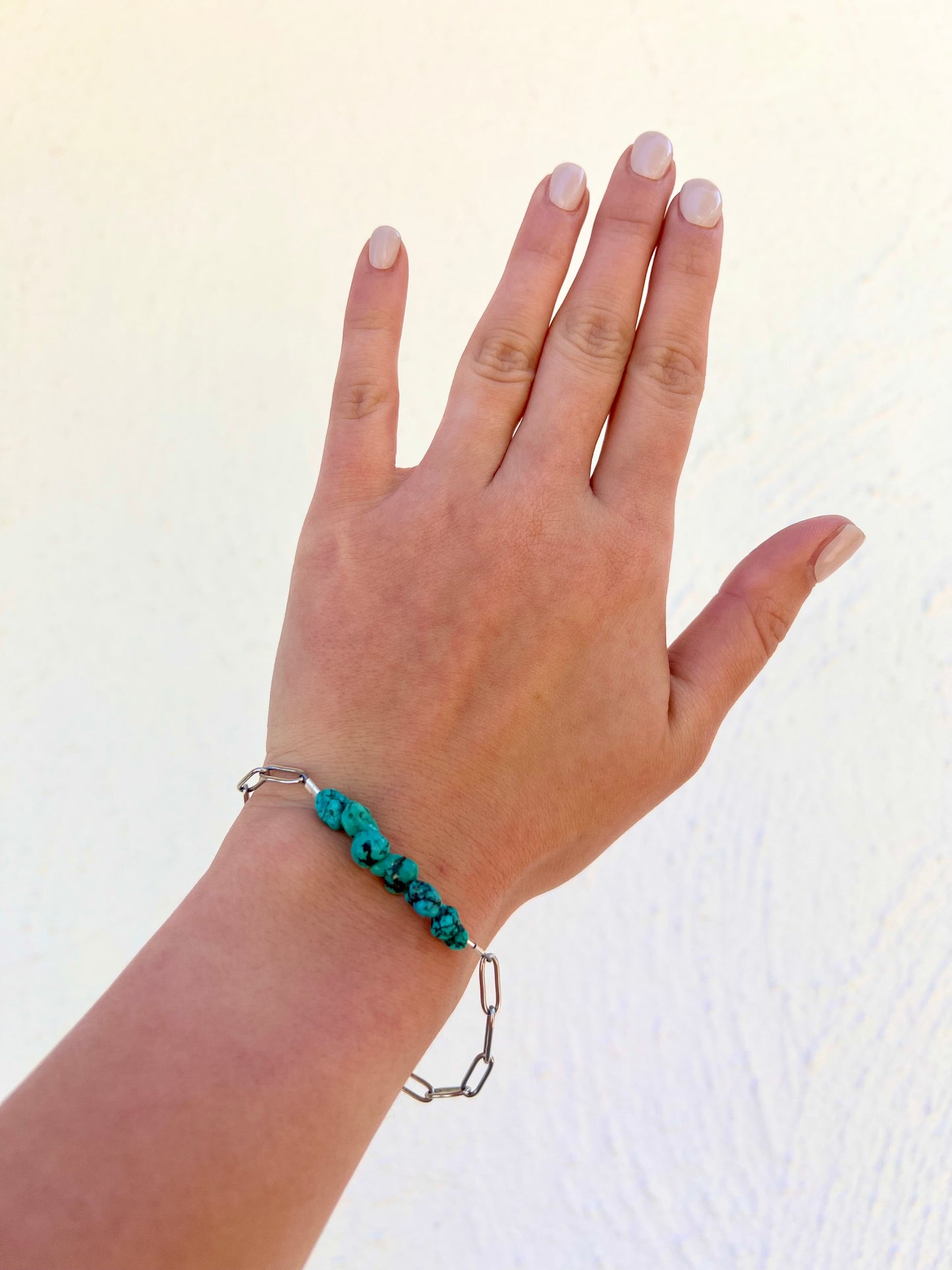 Turquoise Beaded Bar Bracelet