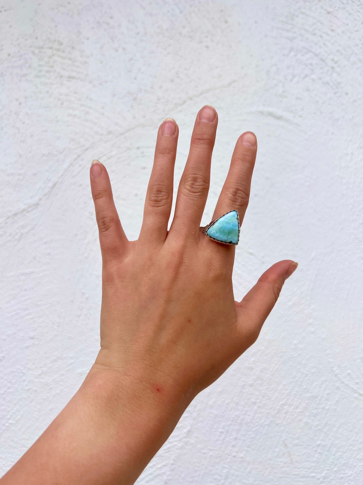 Larimar Triangle Ring