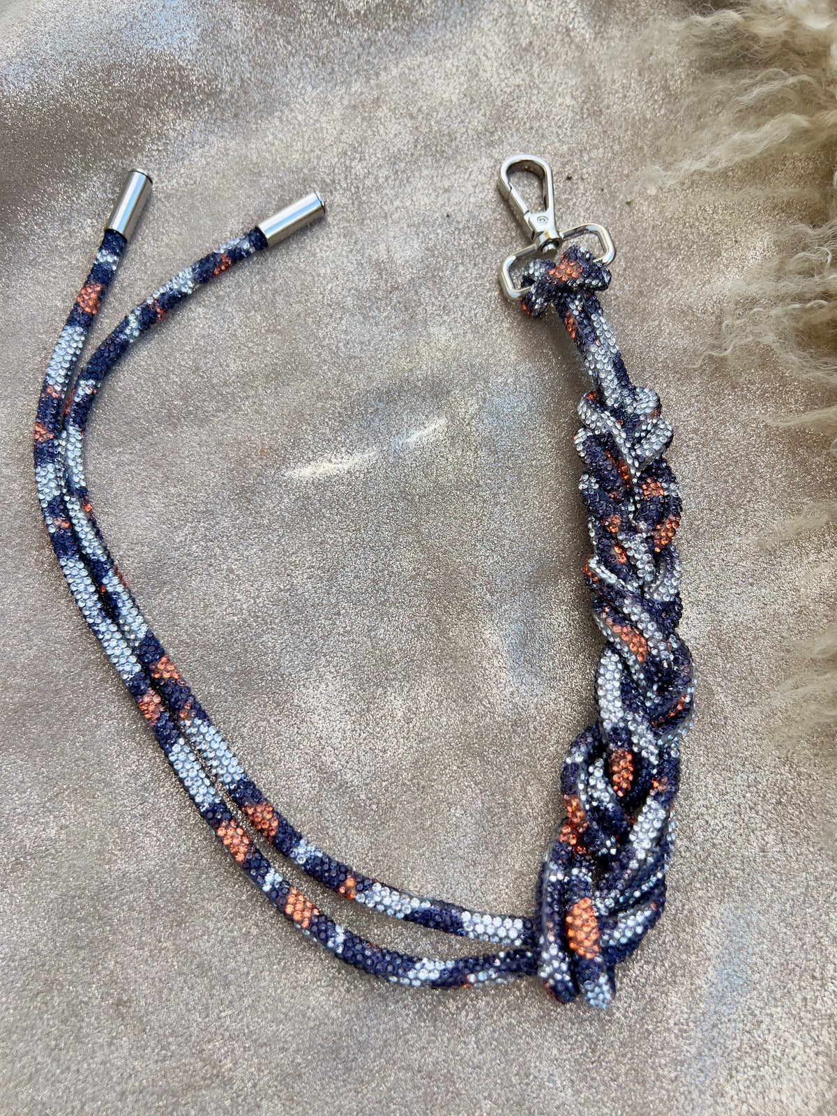 Cheetah Rhinestone Tassel or Handle