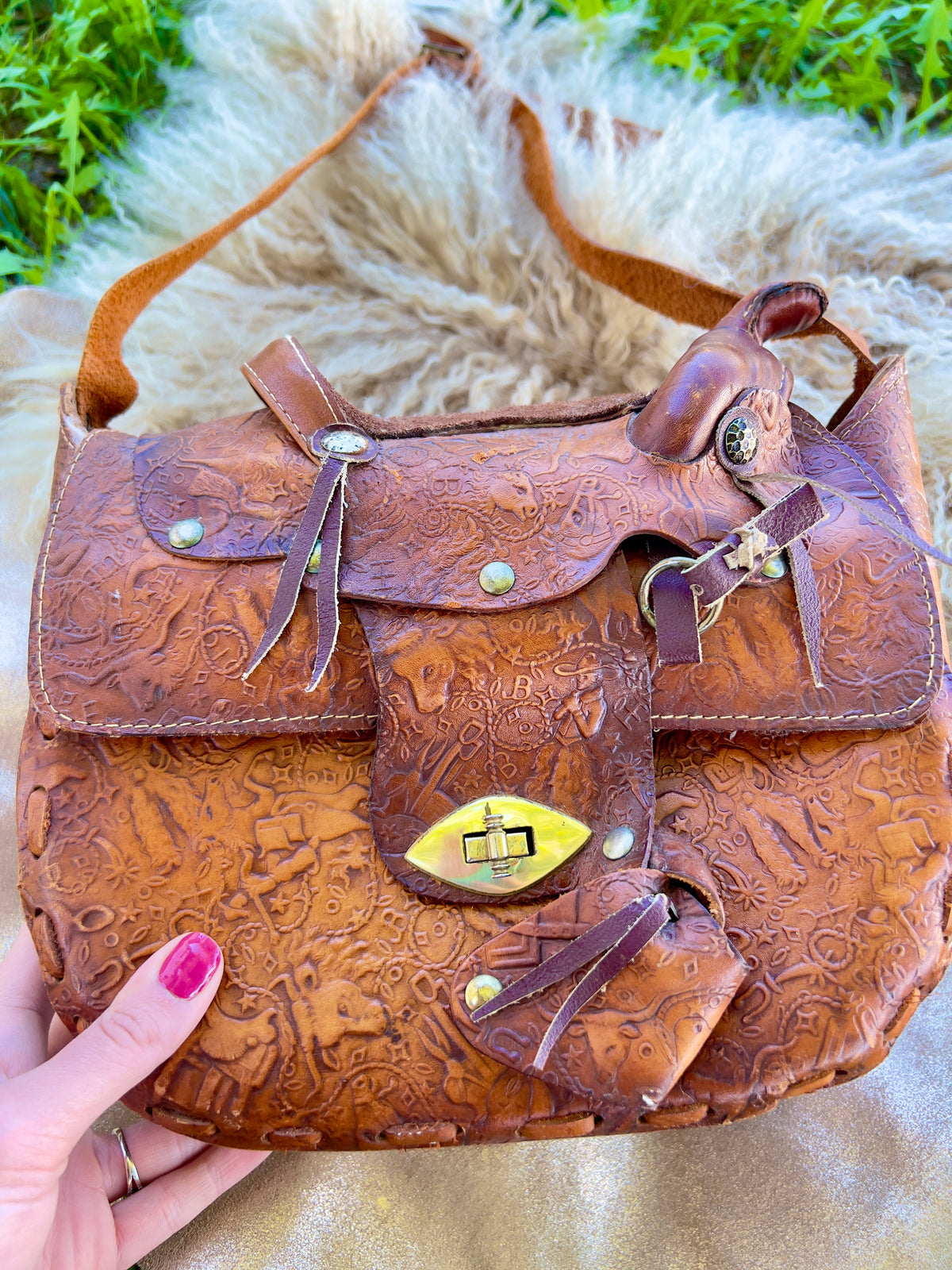 Hidden Details Saddle Bag