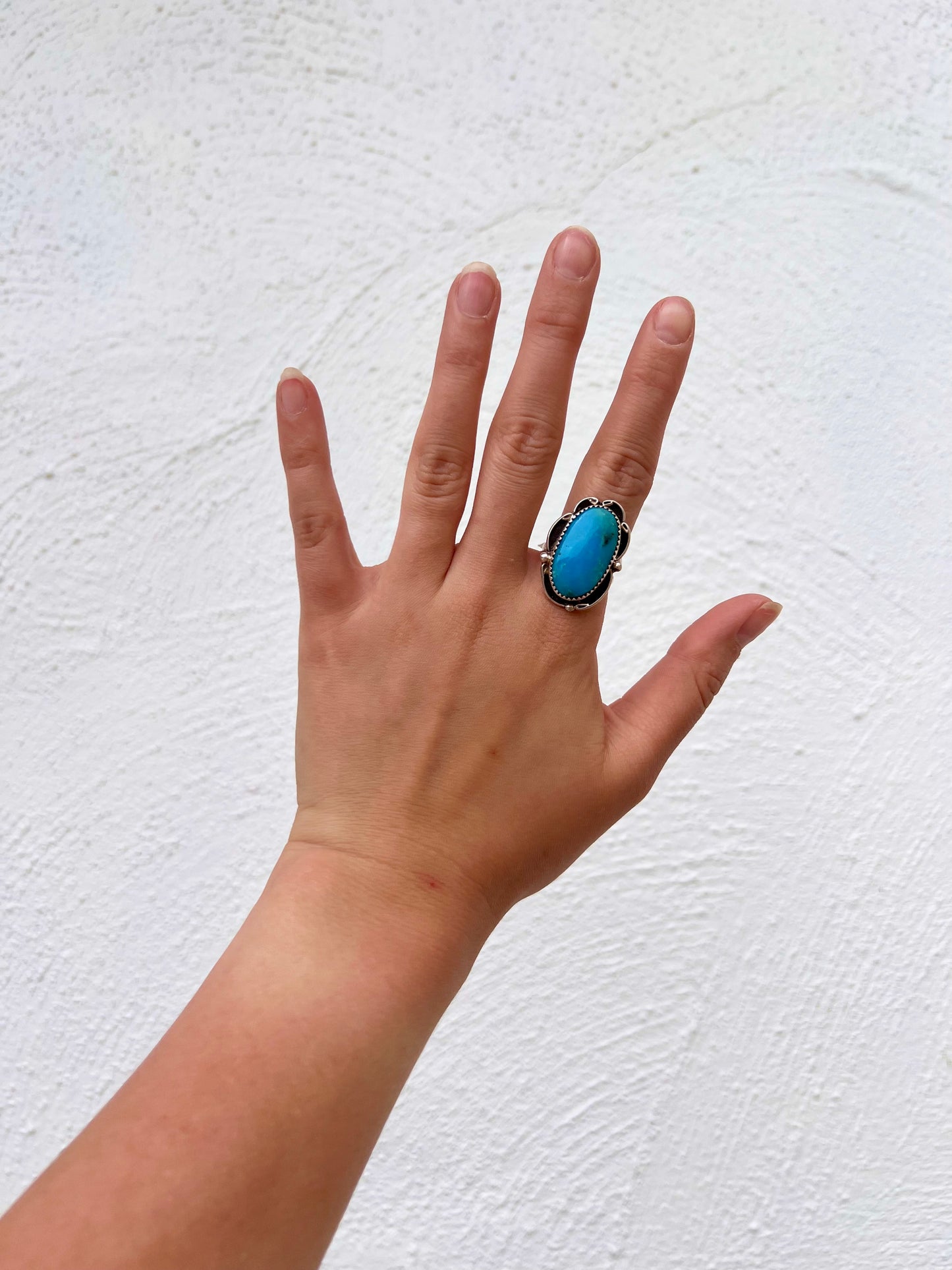 Turquoise Swirl Design Ring