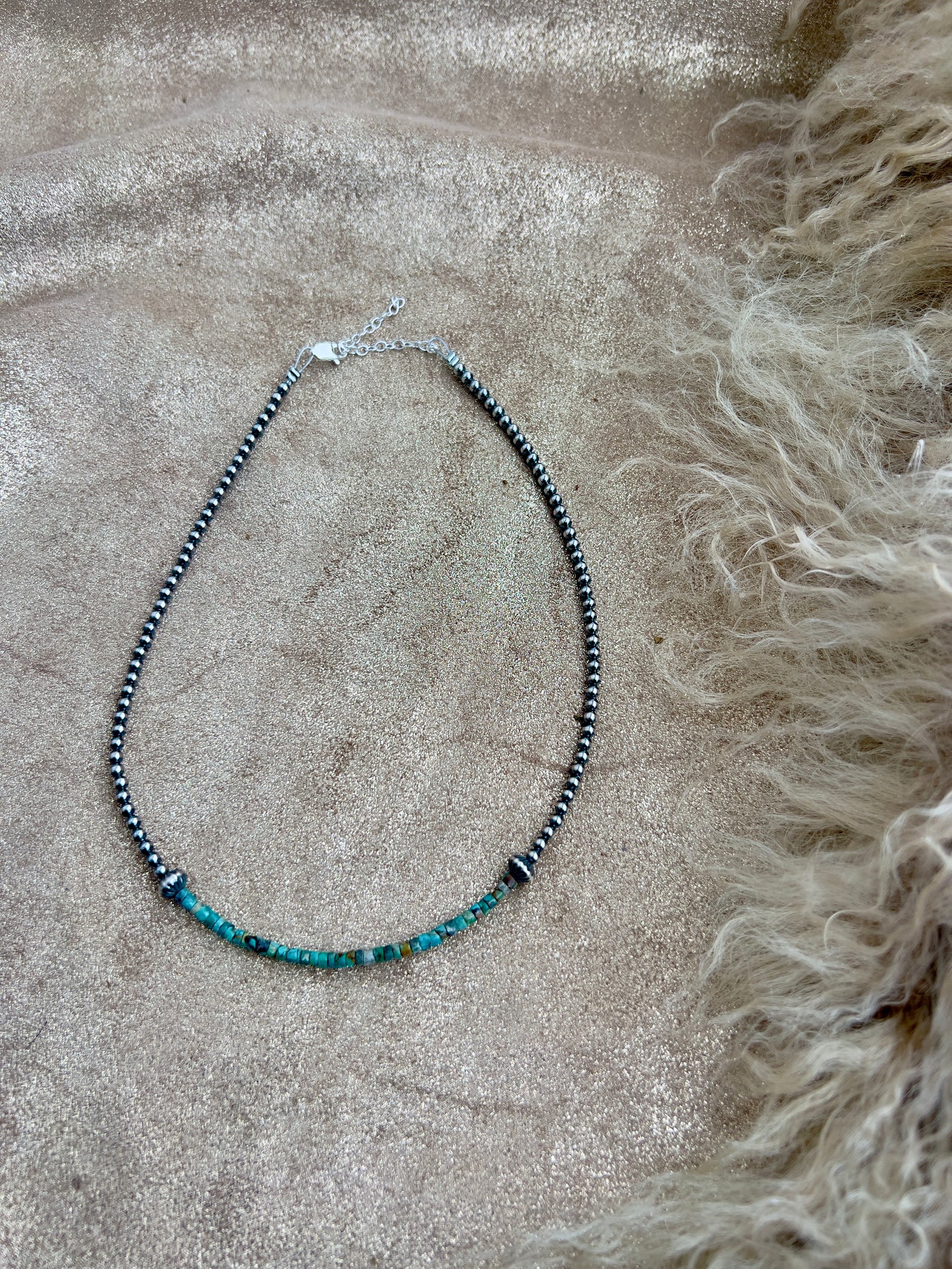Sterling Silver and Turquoise Necklace