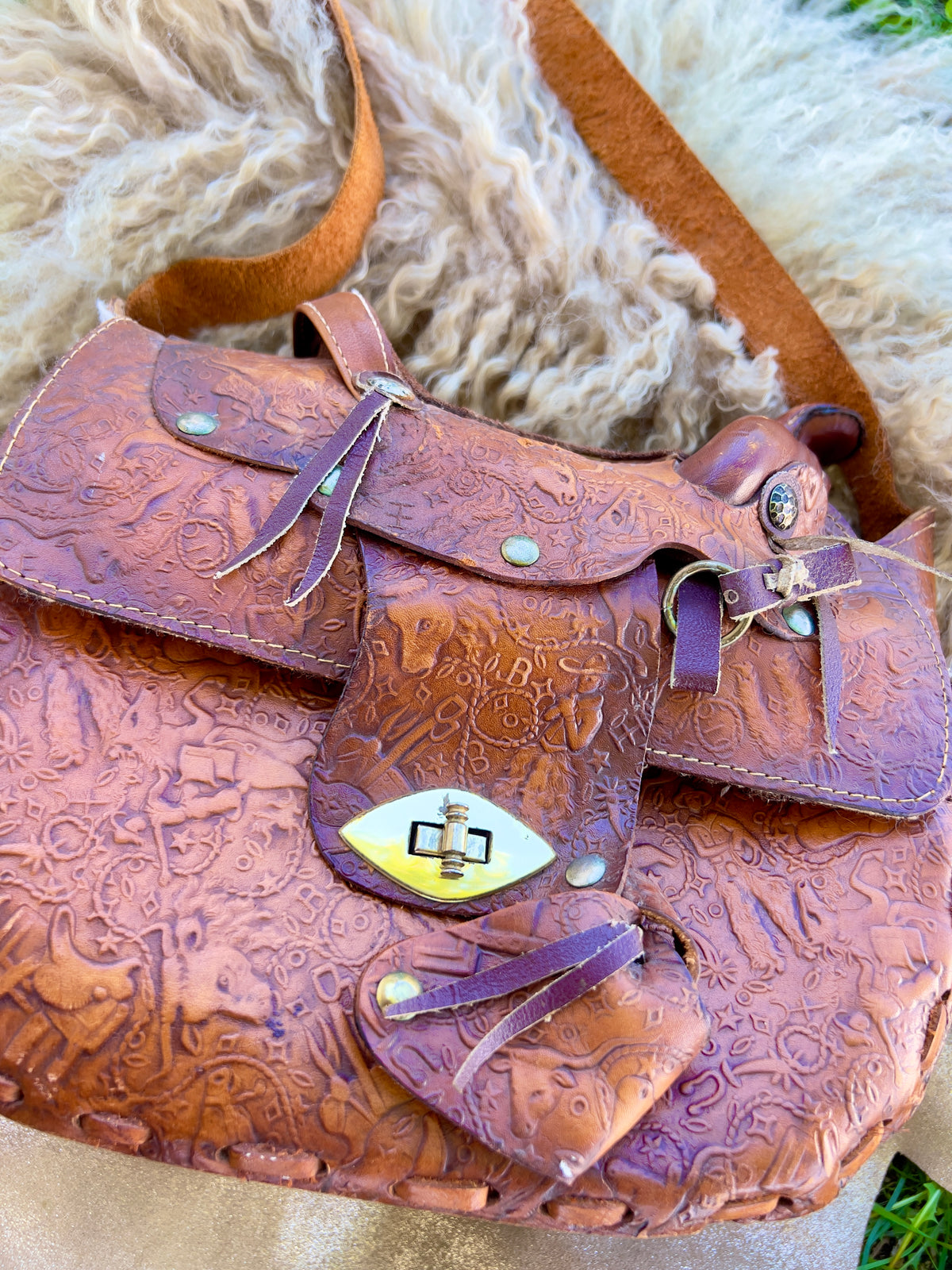 Hidden Details Saddle Bag