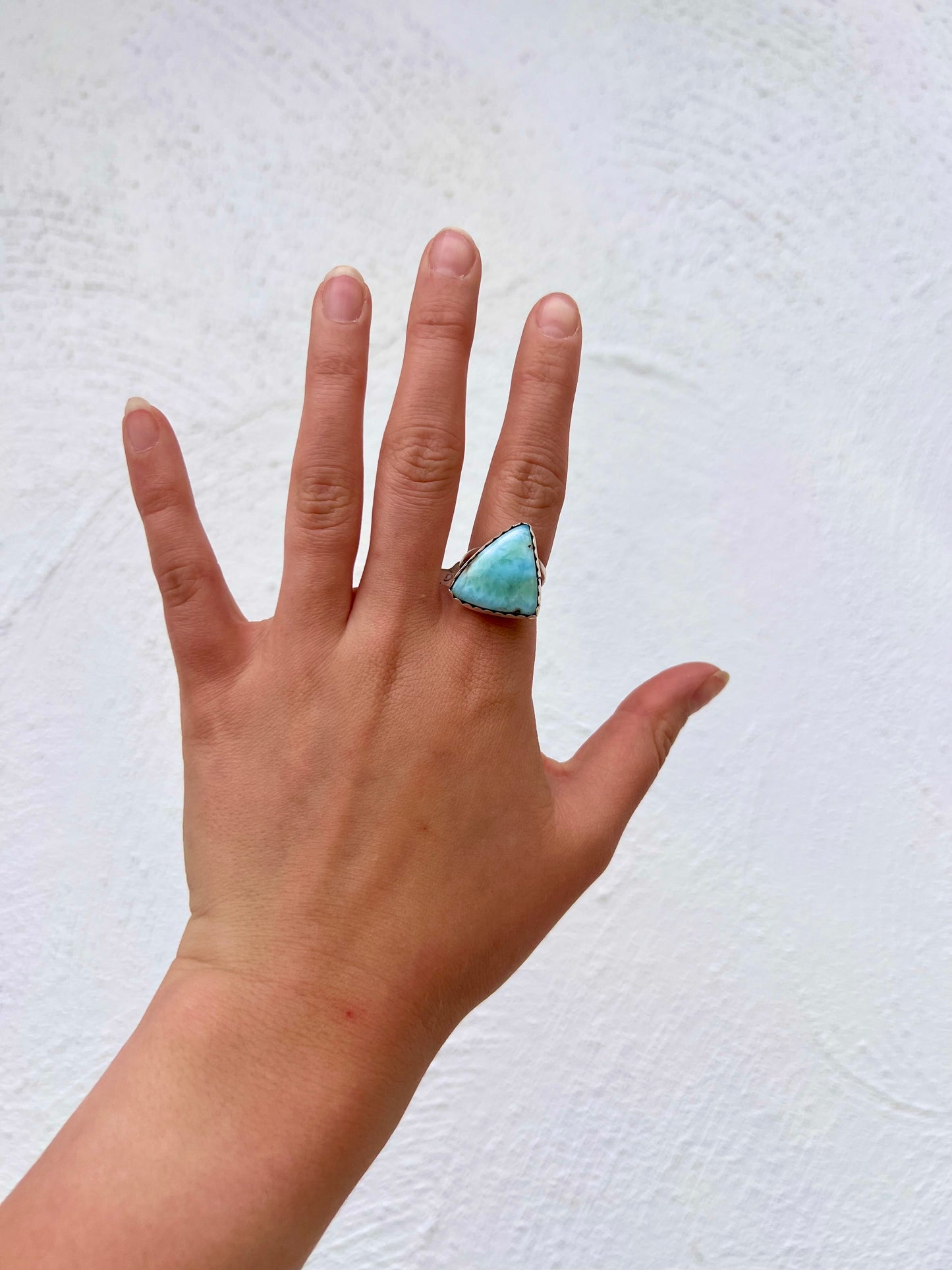 Larimar Triangle Ring