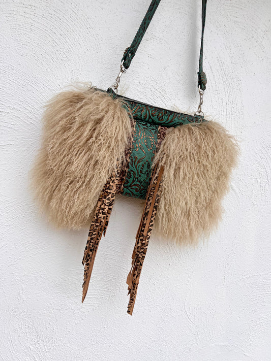Wild Wooly - Turquoise & Cheetah