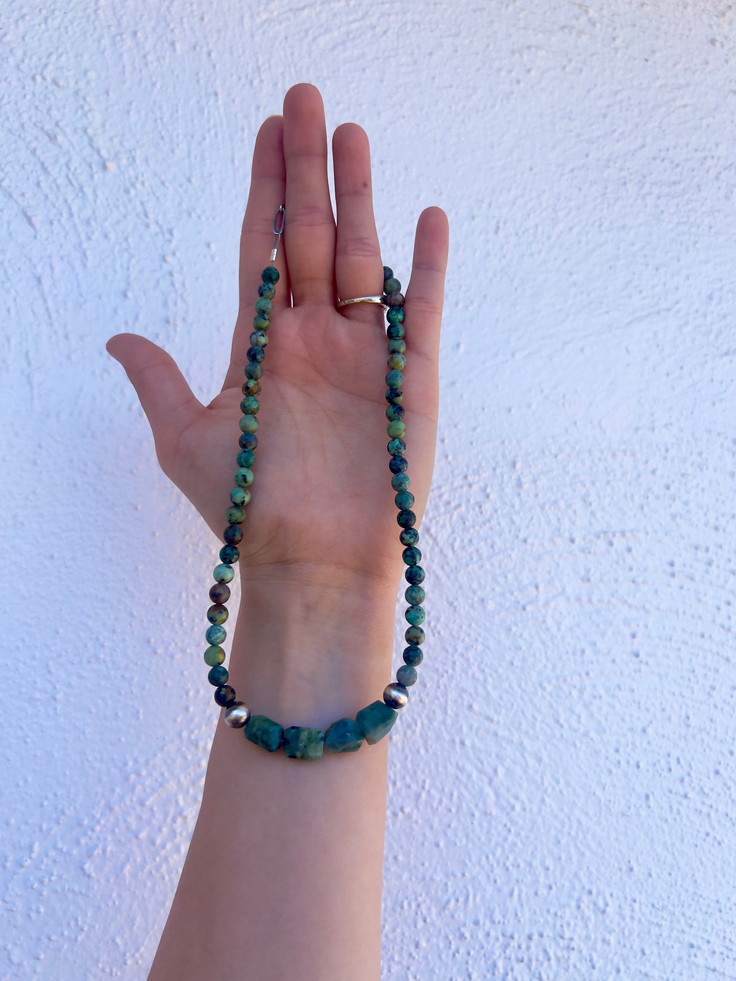 Emerald and Turquoise Necklace