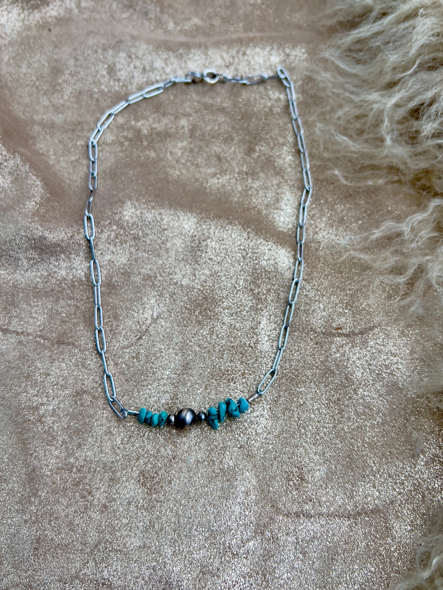 Turquoise Bar Necklace