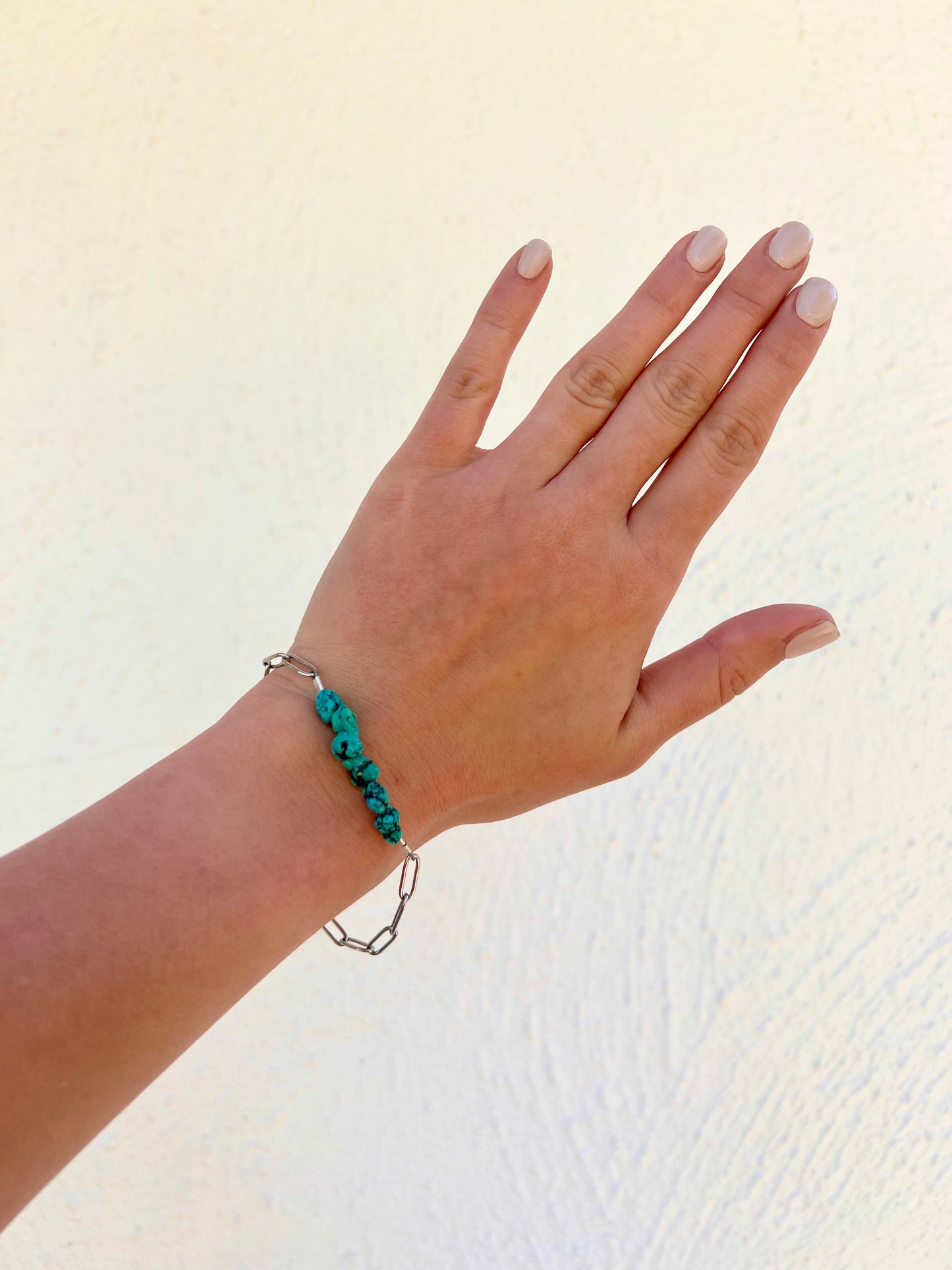 Turquoise Beaded Bar Bracelet