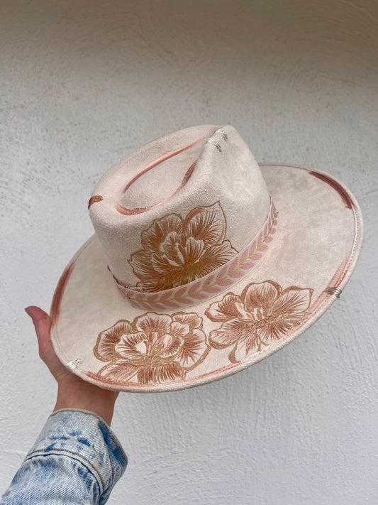 White Flower Hat