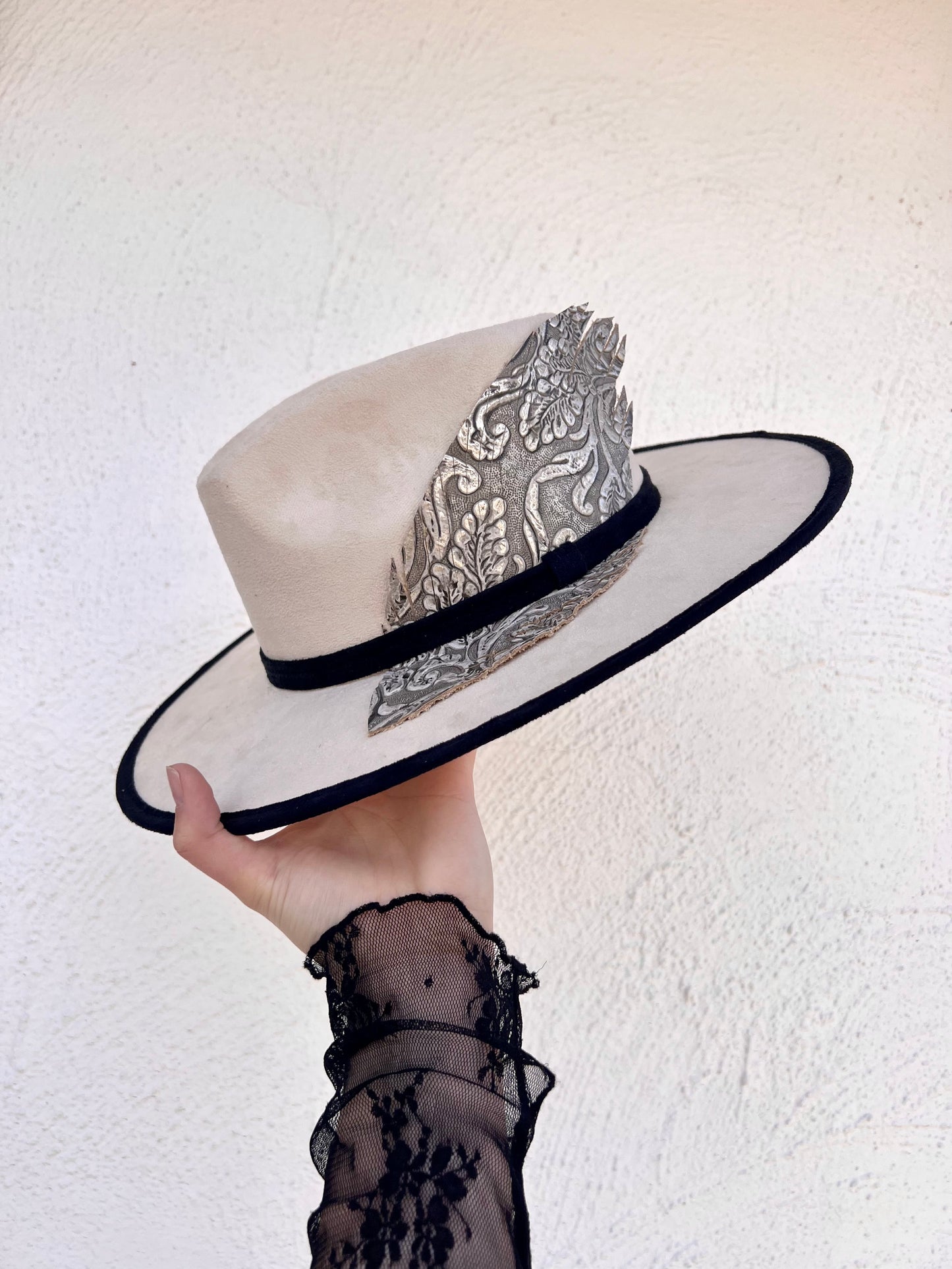 Silver Feather Hat