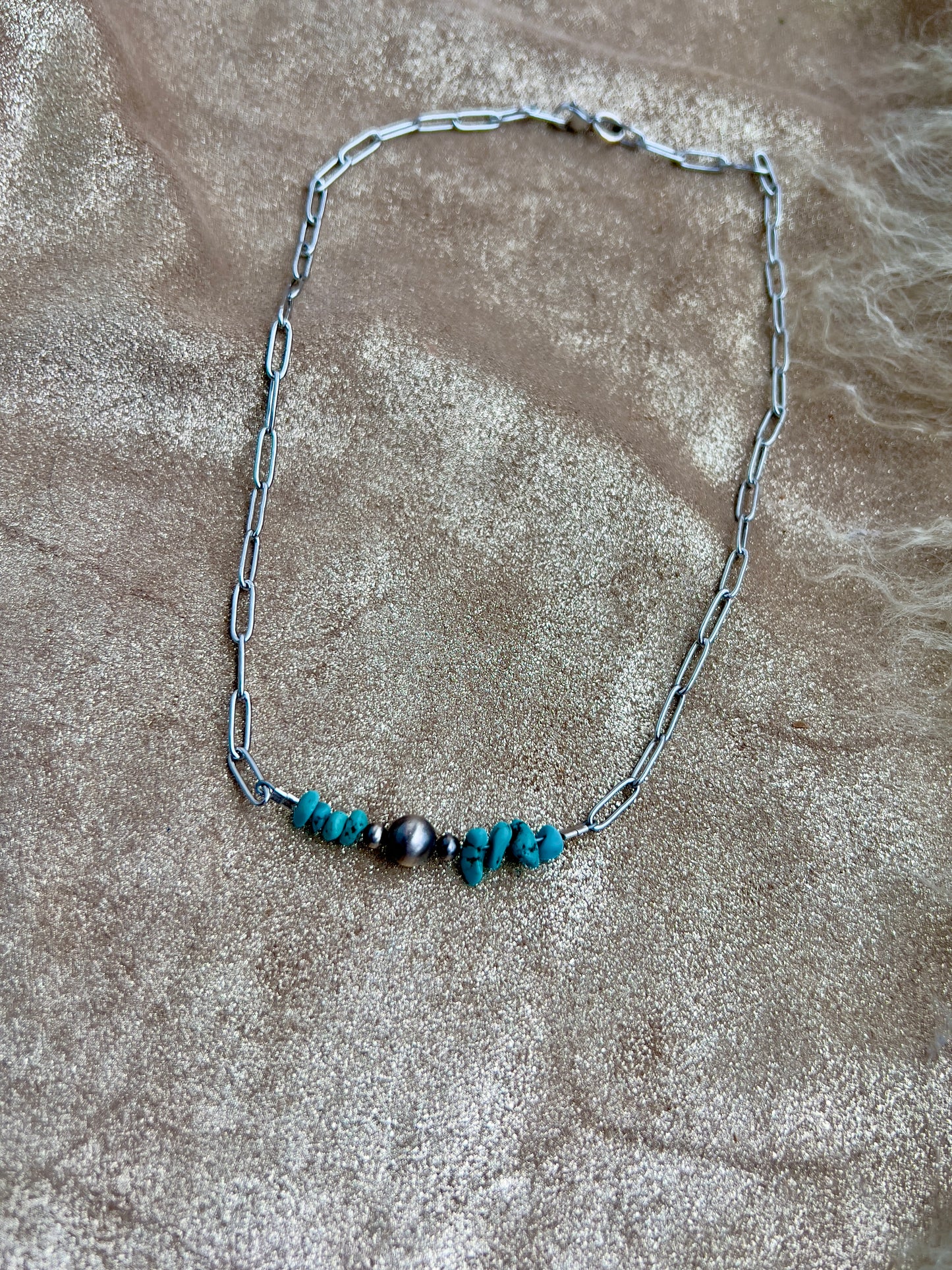 Turquoise Bar Necklace