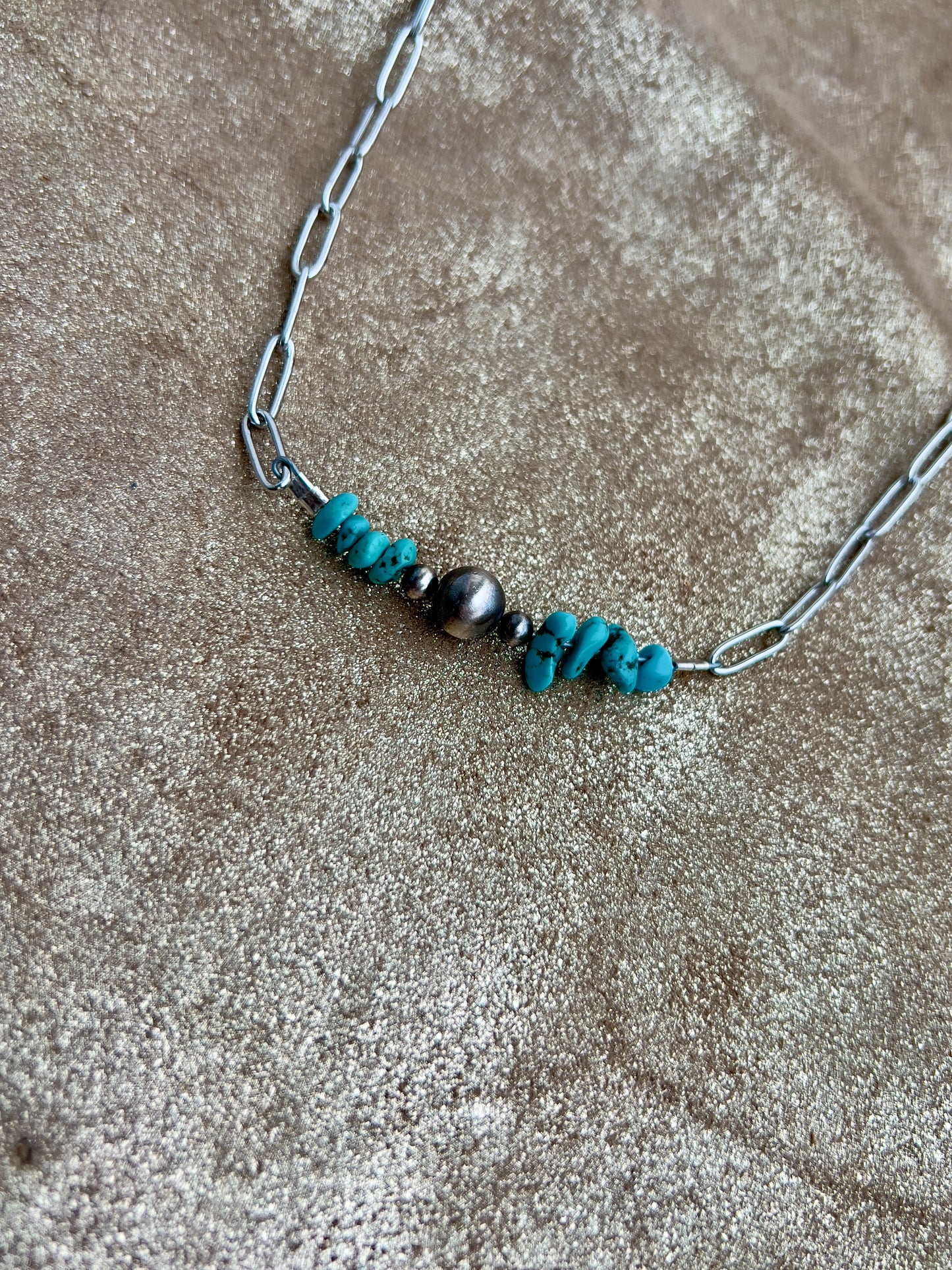 Turquoise Bar Necklace