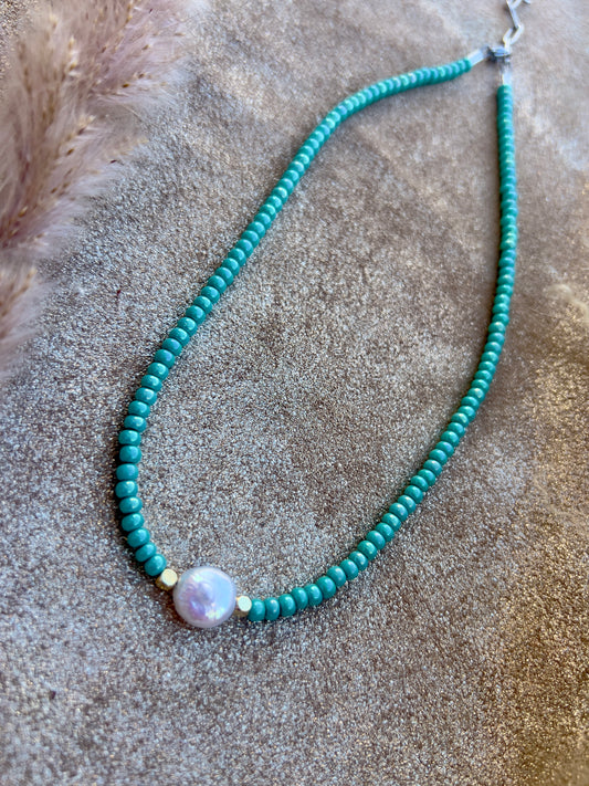 Coin Pearl Necklace