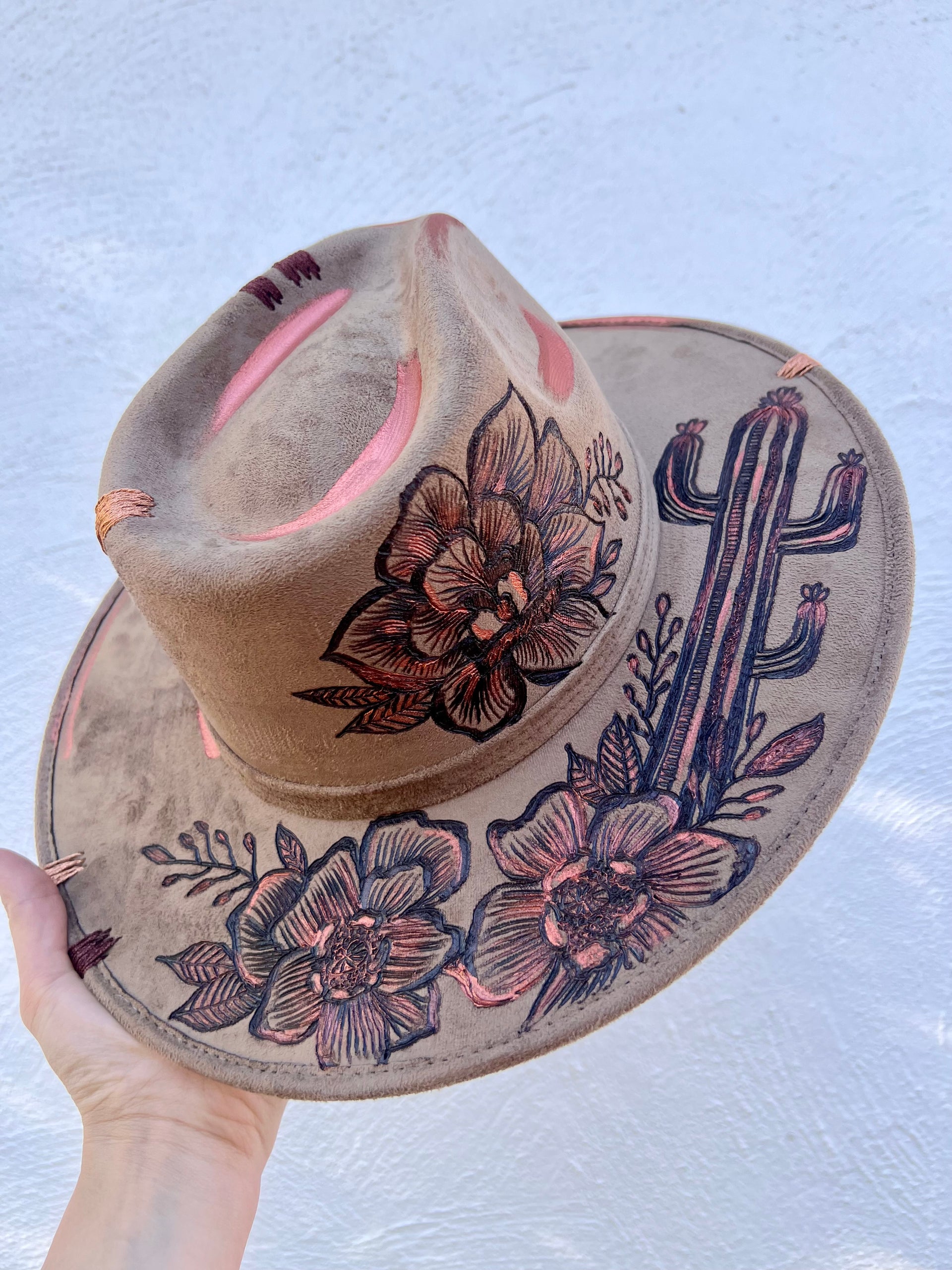 cactus with hat Cactus Flower Hat – Wyncie & Co