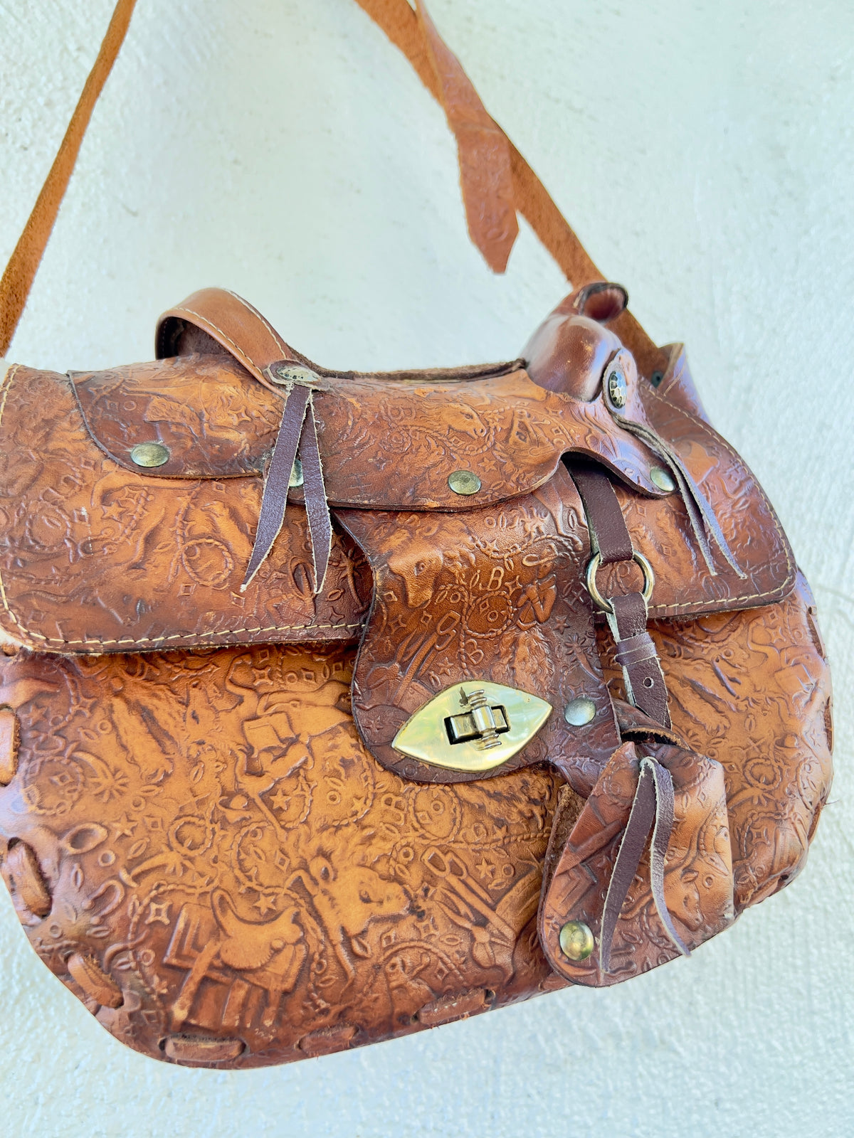 Hidden Details Saddle Bag