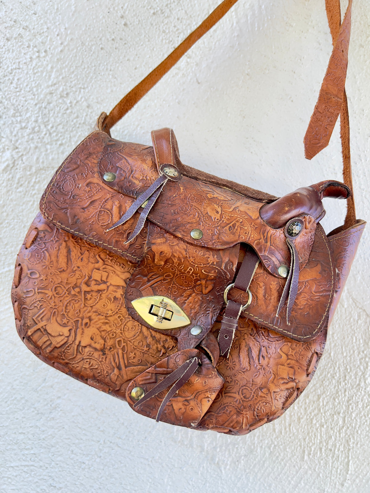 Hidden Details Saddle Bag